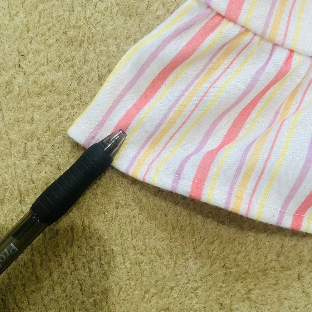 Kit’s Striped Nightie Girls Size M American Girl Pjs Pajama Dress Like Your Doll